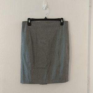 Gray pencil skirt